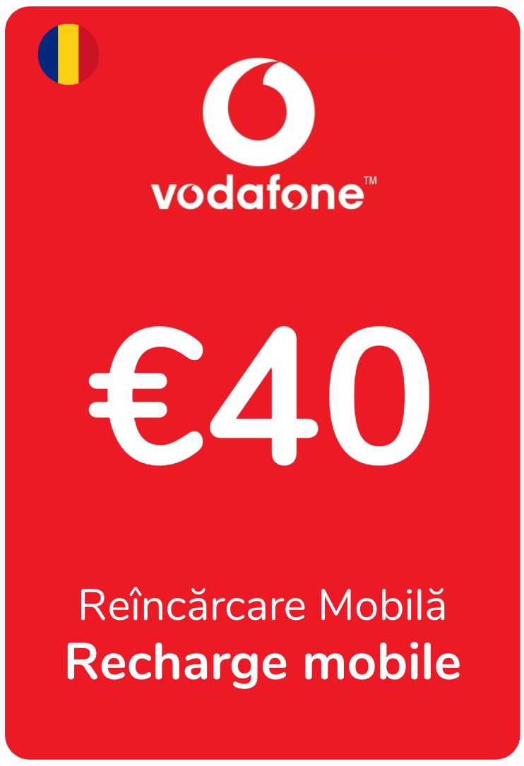 Recharge Vodafone Roumanie 40,00 €
