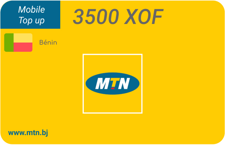 Recharge MTN Bénin 3500 XOF