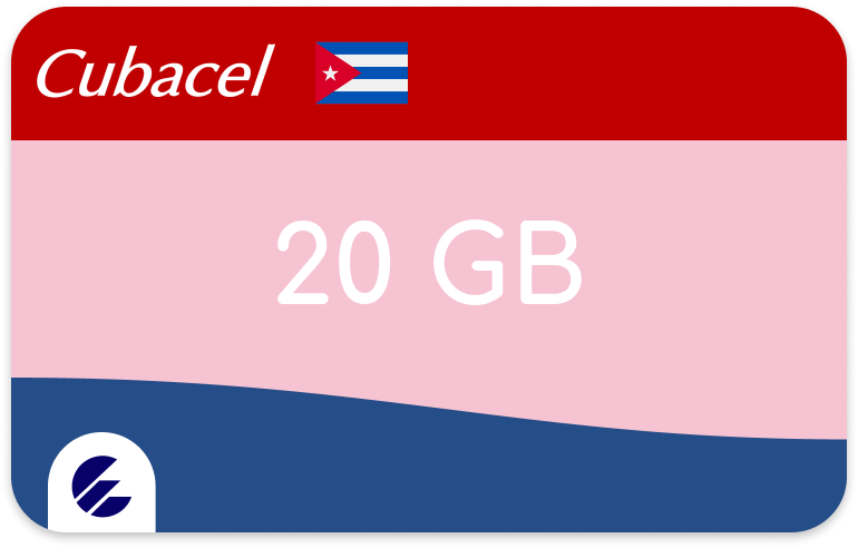 Recharge Cubacel Tourist SIM 20Go