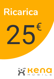 Recharge Kena Mobile Italie 25,00 €