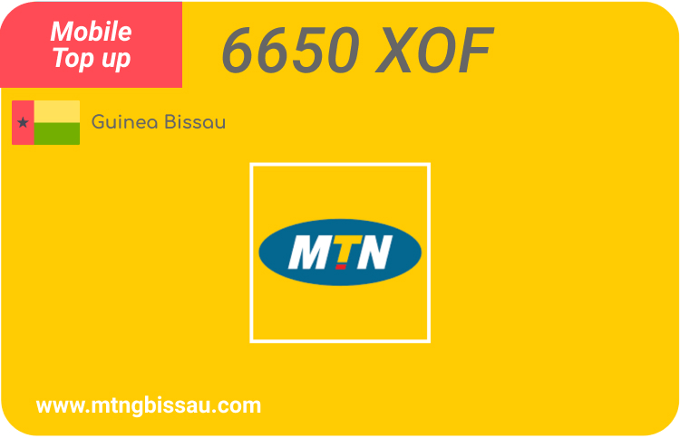Recharge MTN 6650 XOF